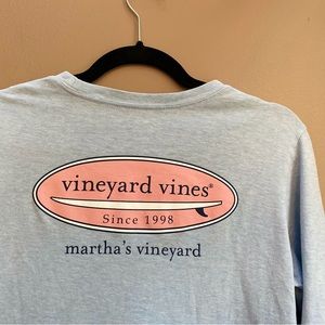 🚲Youth Size L (16) Vineyard Vines Long Sleeve Shirt in Blue Chambray color🚲